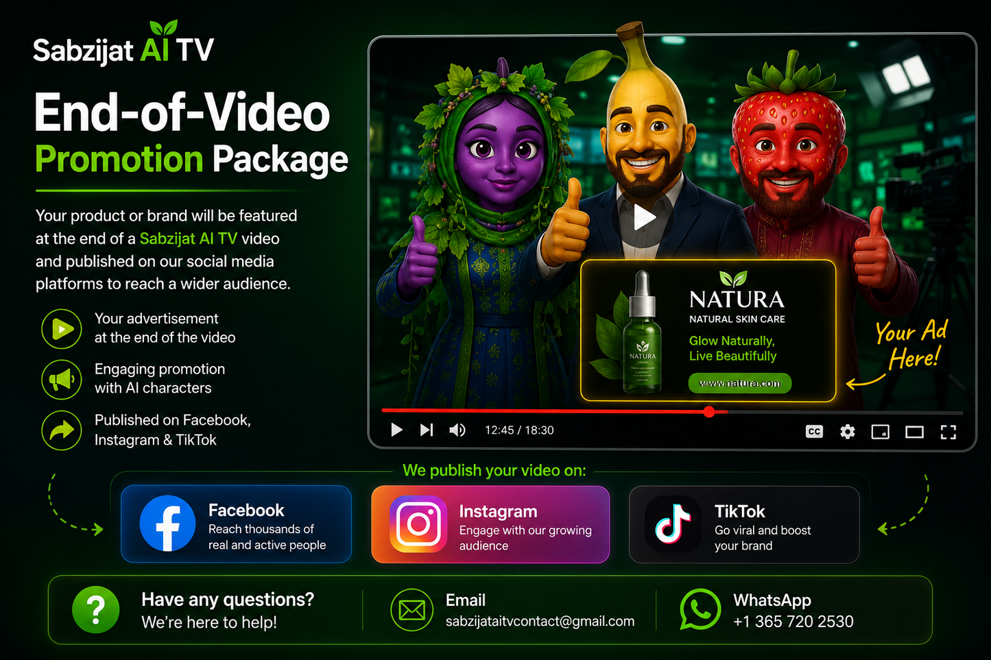 End-of-Video Promotion Package