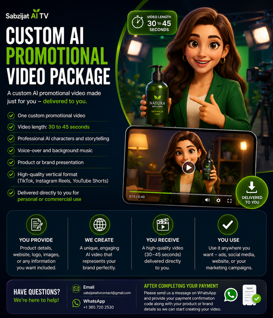 Custom AI Promotional Video Package